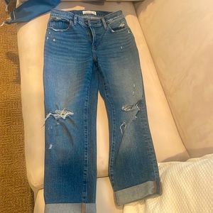 Abercrombie & Fitch mid rise boyfriend jeans